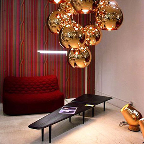 tom dixon copper shade mirror chandelier ceiling light e27 led pendant lamp bulb modern christmas glass ball lighting art deco