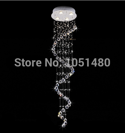 top s flush mount led crystal light spiral chandelier modern lighting for home/el