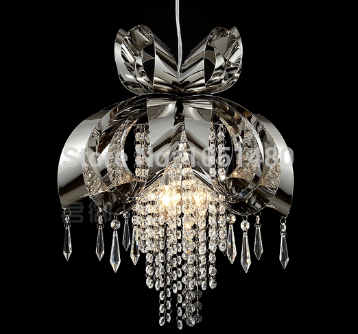 top s silver pendant k9 crystal lamp ,modern chandelier lighting for dinning room bedroom