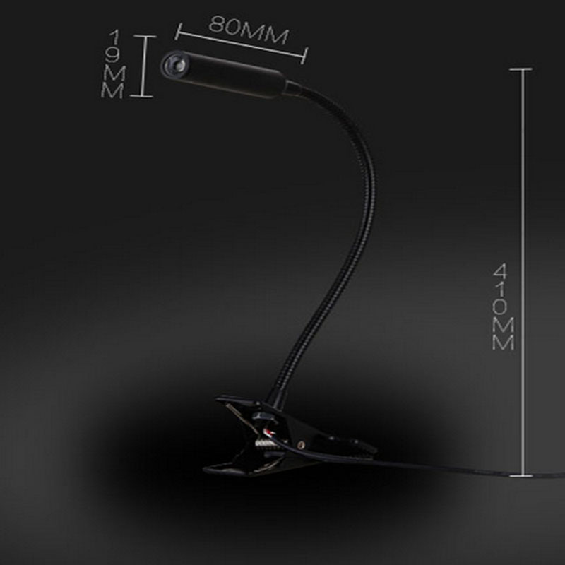 1w usb charger flexible portable read led desk lamp with clip for children study eye protection office computer table lamp - Click Image to Close