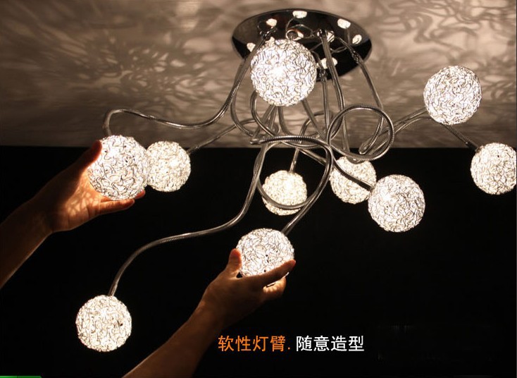 2015 new diy flexible 10 light simple modern decoration light for dinning room/bedroom