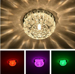 3w led ceiling light tv machine spotlights small crystal aisle lights 110-220v led lights