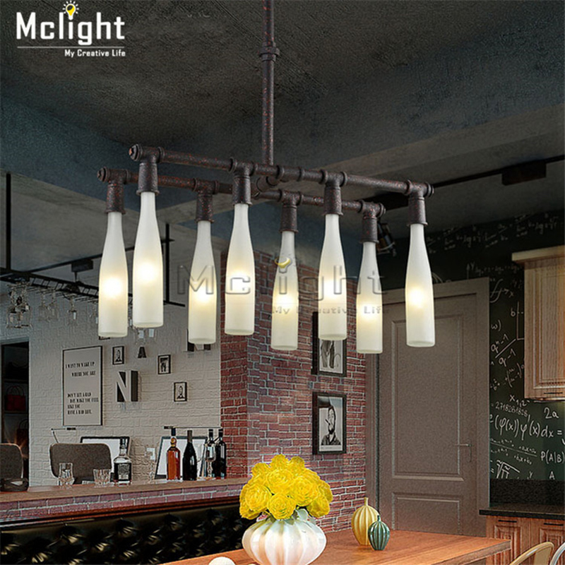 american loft vintage wrought iron black water pipe chandelier pulley industrial lamps e27 edison lamp home light fixtures