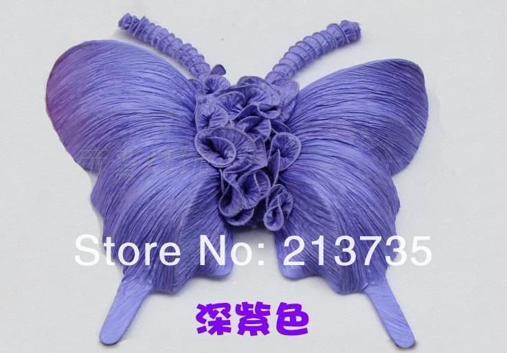 butterfly wall lamp ocean fire retardant cloth ,many colors 400mm,fabric lamp