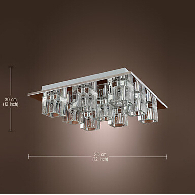 ceiling light crystal modern 9 lights