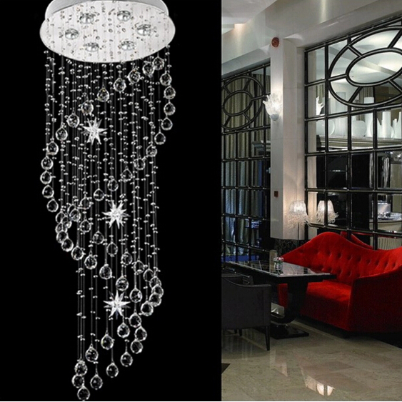 chandelier for dining room 110/220v d50cm h180cm 6pc gu10