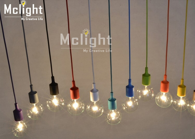 colorful chandelier light e27 socket suspension drop lampholder modern vintage edison bulbs bar restaurant bulb not included