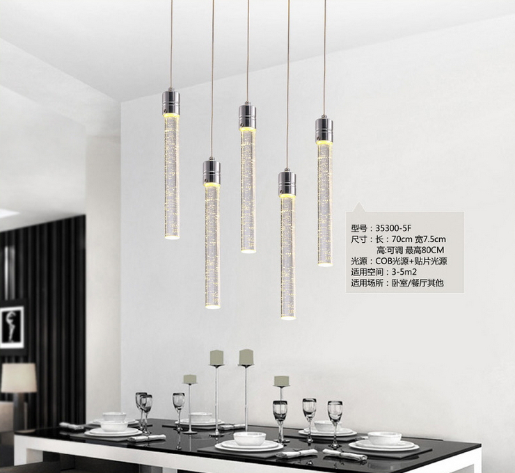 contemporary pendant lights modern led bubble crystal pendant light minimalist fashion hanging creative dinning room bar lamp