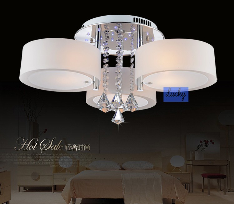crystal lamp acryl led ceiling light living room lights modern brief bedroom lamps lighting pendant light 220v