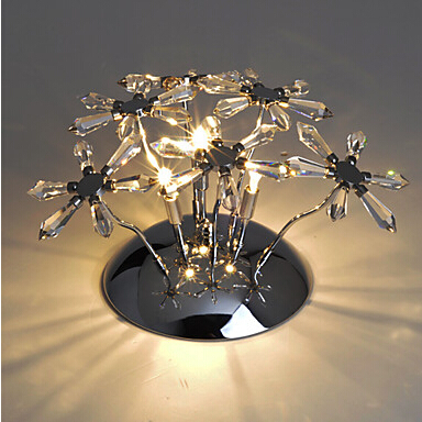crystal wall light with 3 lights - bouquet design flower lampe murale