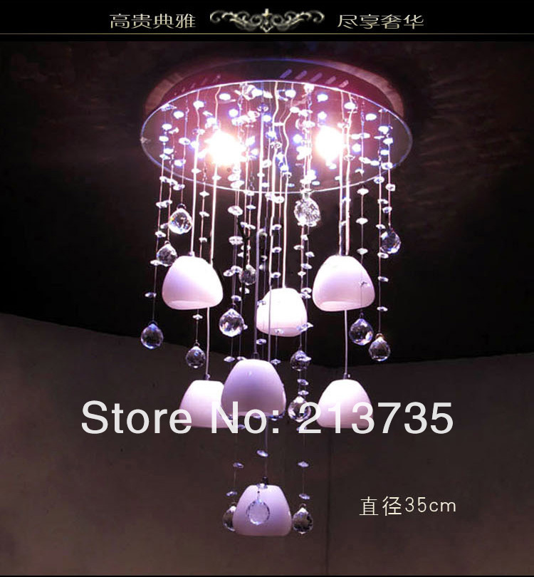 elegant crystal ceiling light d35cm*h 58cm, controller