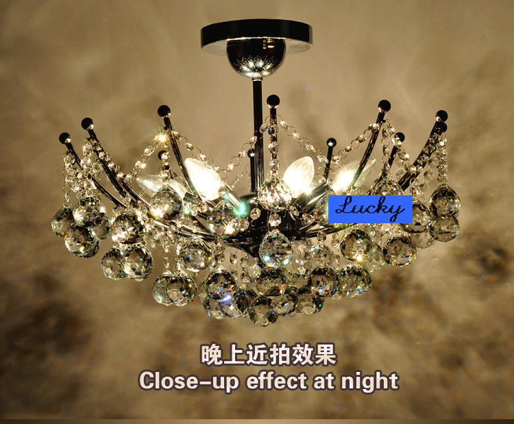 european crystal chandeliers bedroom living room light modern e14 retail and whole dia 500mm