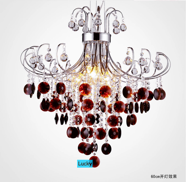 fashion grape color modern crystal chandelier