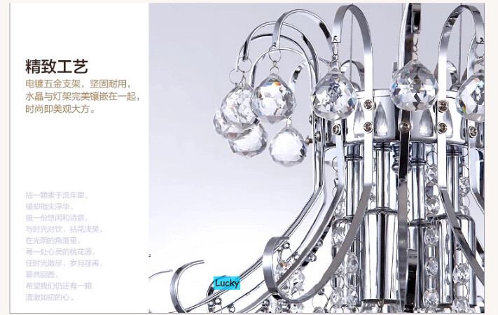 fashion grape color modern crystal chandelier
