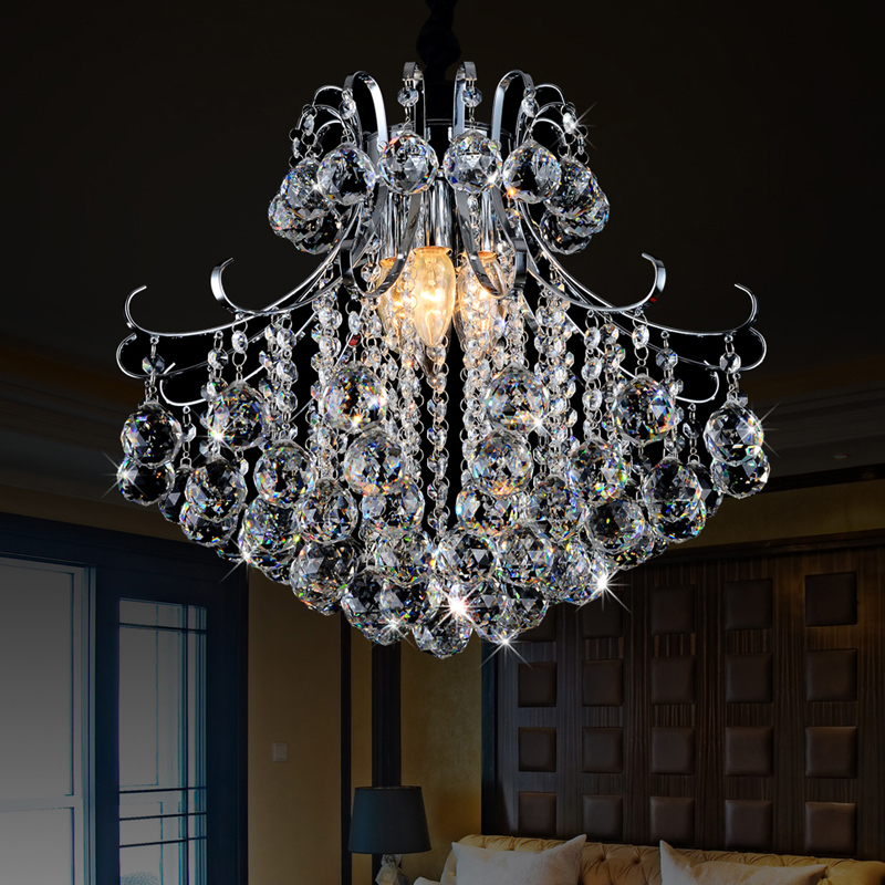 fashion pendant light transparent k9 crystal lamps lustre for dining room, quality guarantee