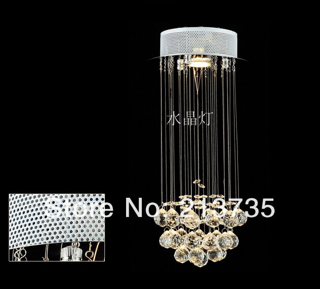 hallway lighting stainless steel crystal pendant light dia 200mm*h 460mm 110v/220v