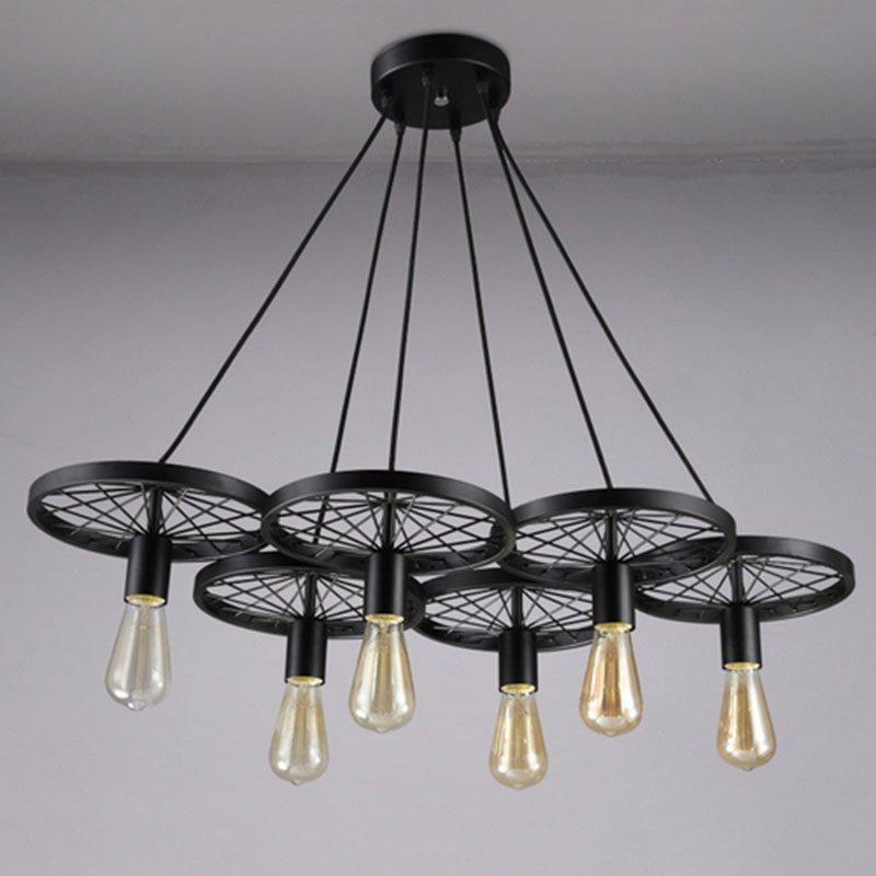 industrial vintage loft black warehouse pendant lights for dining room restaurant decoration light fixture pendant lamp