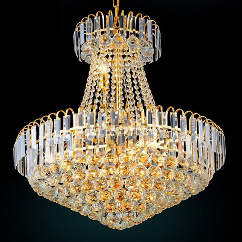 large royal empire golden crystal chandelier light french for el restaurat lamp