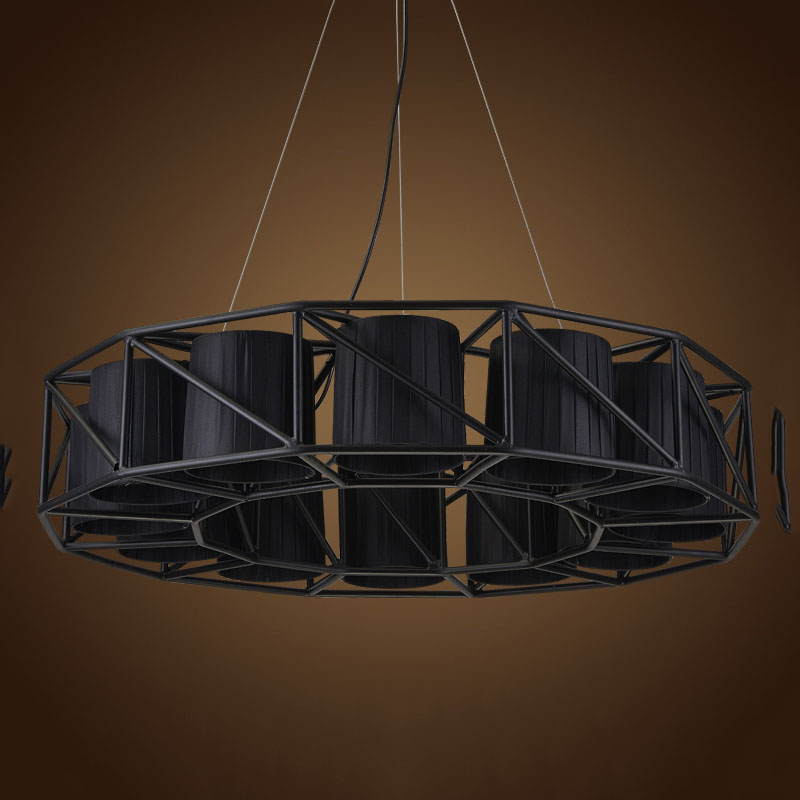 large vintage loft black wrought iron spider pendant light for dining room restaurant lounge light fixture pendant lamp