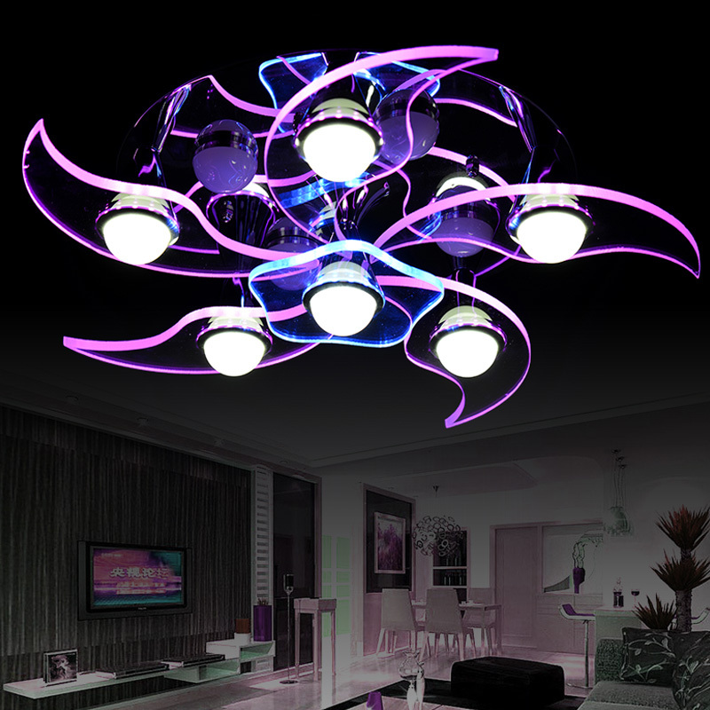 led acrylic ceiling lights modern brief living room 6 lights 220v