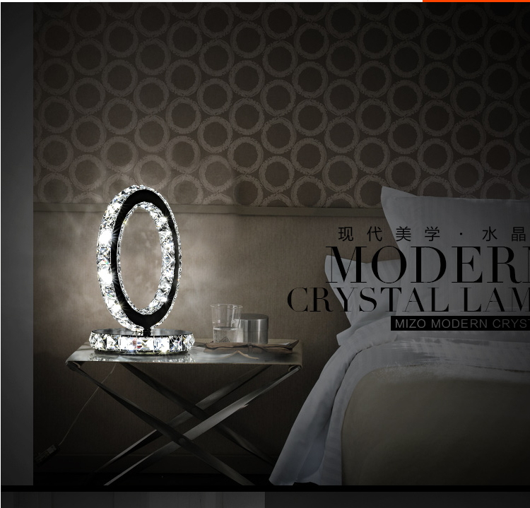 modern diamond ring crystal bedroom bedside table lamps led living room table lamp reading desk kids babynight lights