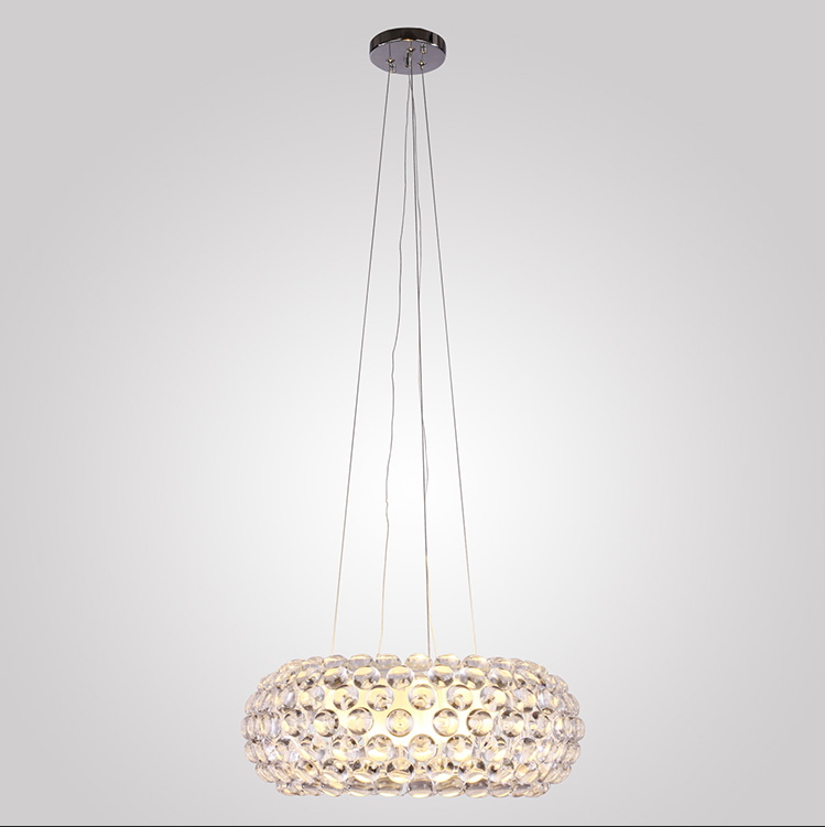 modern glass pendant lamp transparent balls halogen bulb 650mm acrylic classical pendant lights for dining room kitchen