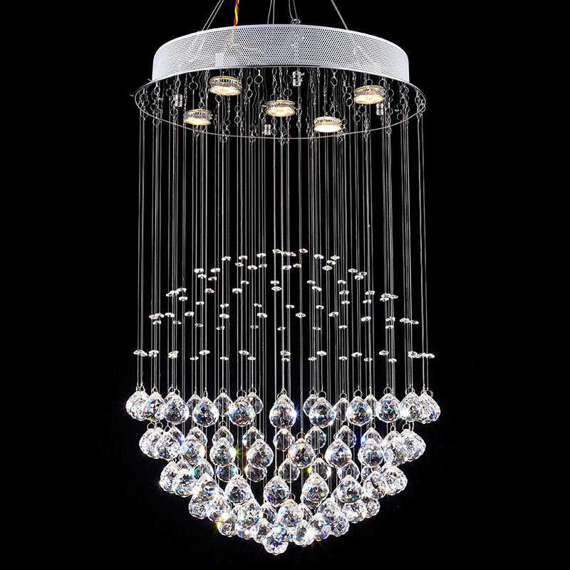modern led crystal ceiling lights lamps fixtures with multi-size ac 100v to 240v for indoor home kingdom lighting dia20cm/30cm