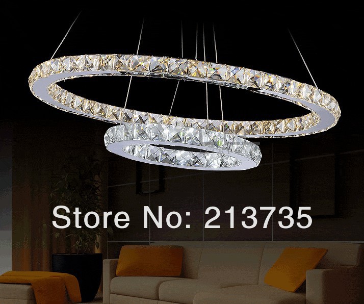 modern led crystal chandelier lights lamp for living room cristal lustre chandeliers lighting dia 400+300+200mm