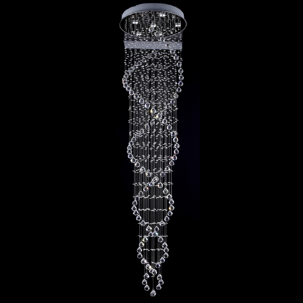 modern led k9 lustre crystal chandeliers light fixture for staircase stair lights luxury el villa vanity lamp