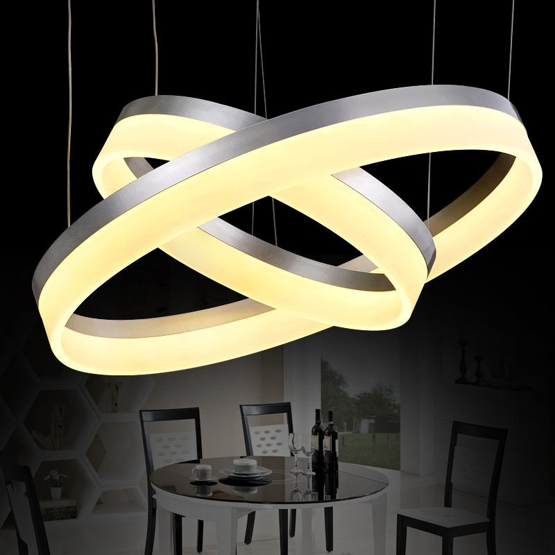 modern led ring chandelier light arcylic led chandelier suspension lighting fixture, circle led lighting new design