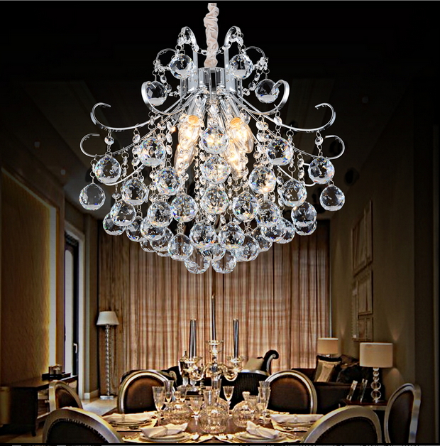 modern luxury led crystal chandelier restaurants bedroom crystal lamp fashion creative living room lamp aisle crystal light