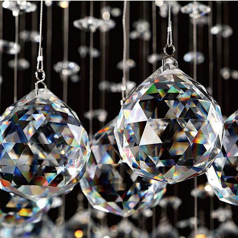 modern luxury spiral crystal chandelier pendant hanging lamp crystal lighting fixtures home decorative luminiare