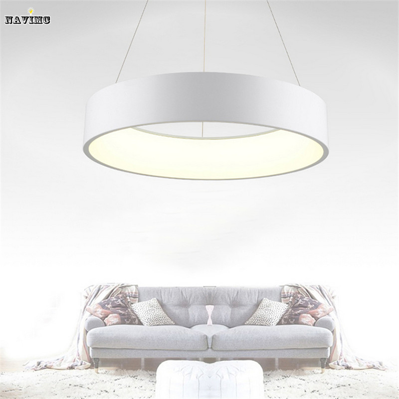 modern round led pendant light for dining room kitchen restaurant pendant ceiling lamp novelty