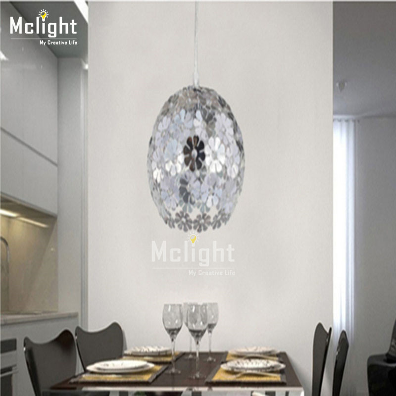 modern silver flower crystal chandelier light fixtue aluminum dining crystal light for aisle, porch, hallway,bedroom mcp0502