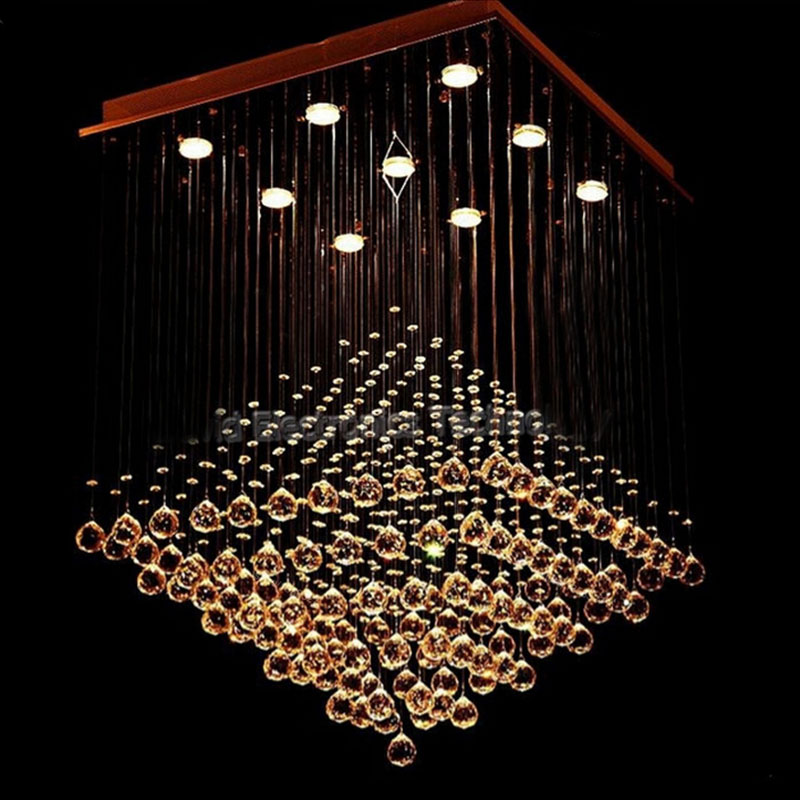 modern staircase eropean artchandeliers lights curtain design luster k9 crystal chandelier lighting fixture