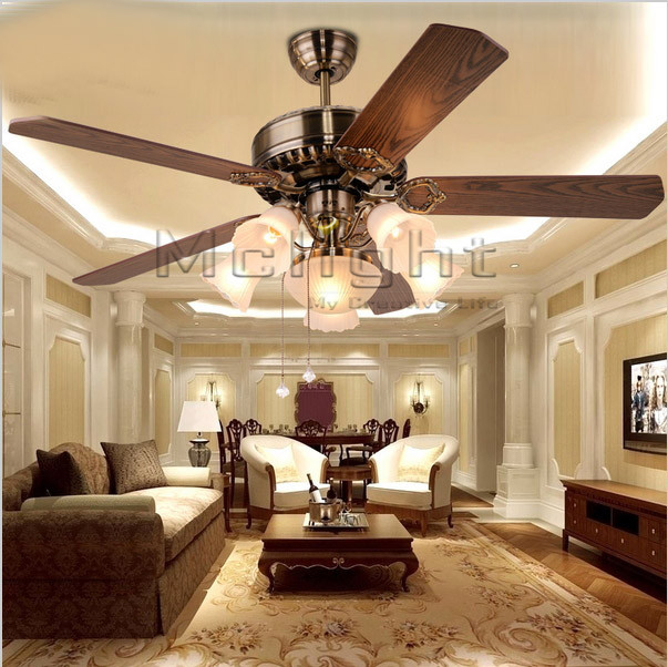 new arrival retro ceiling fan lights 5 blades 52 inches fan lighting for dining room lighting fixture foyer lamp