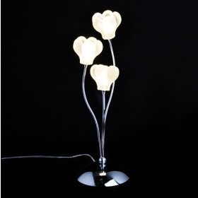 new asfour crystal table lamps with 2 lights - floral design (g4 bulb base) 110v/220v