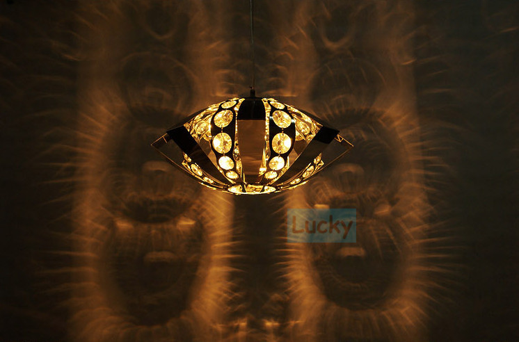 new stainless steel crystal pendant lighting for dinning room,dia 35cm pendant lighting fixtures