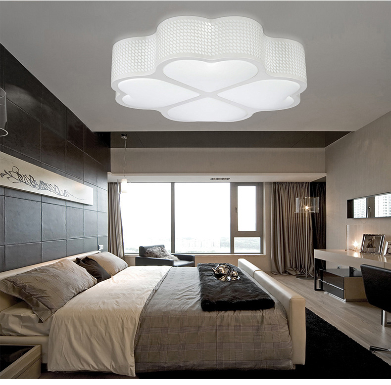 popular living room ceiling lights bedroom plafon lamp luminaria home decoration black/white acrylic shade lampada