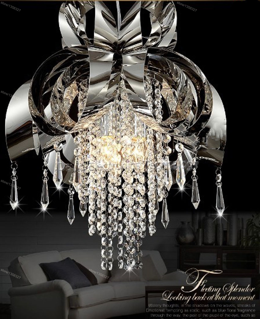 s nice chrome modern crystal chandelier lustres de cristal living room lamp guarantee