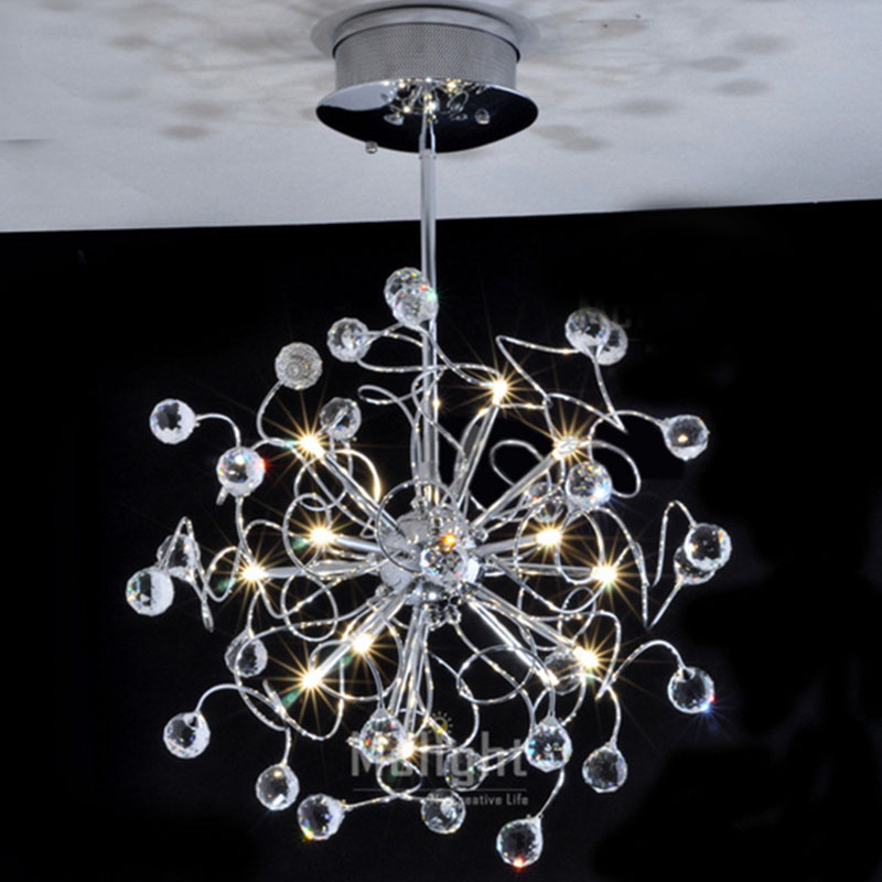 silver floral k9 vanity crystal led pendant lamp with g4 lights luminaire pendant lighting for dining room cloth shop