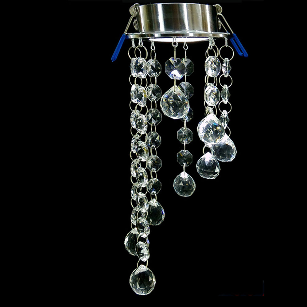 small blue sphere crystal led ceiling light lustre steamline mondern light with top stainless steel base d8.2cm h20cm