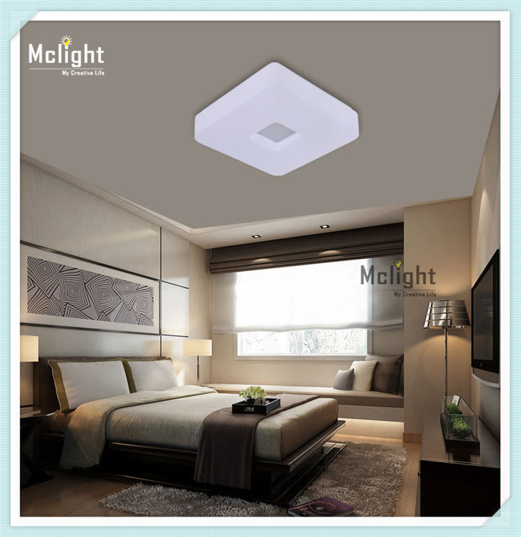 white modern led ceiling light novelty households flush mount lights polish acrylic 3w round 4w square bedroom led down light