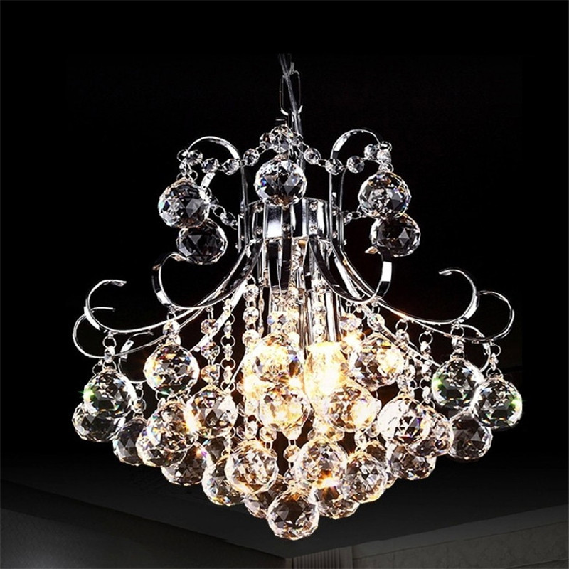 16" godiva mini pendant crystal chandelier light in chrome & hanging kit guaranteed+ !