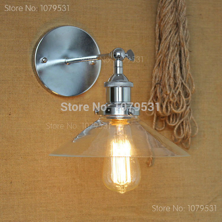 american country golden vintage glass lampshade wall lamp rural loft wall lamp for restaurant bedside coffee bar