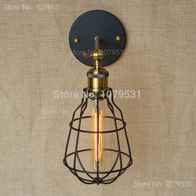 american industrial vintage loft wall lamps aisle vintage iron wall light for coffee bar home decoration beside lamp - Click Image to Close
