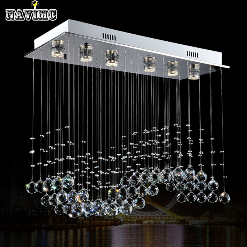 chandelier classical design lamps dining room/bar lighting l100*w20*h100 crystal lamp