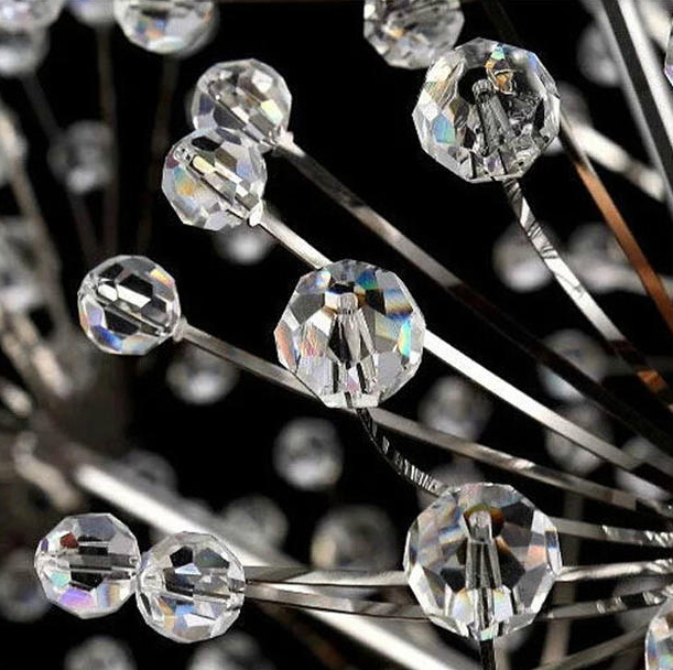 dandelion design g4 crystal chandelier light modern lustres de cristal dia50*h150cm