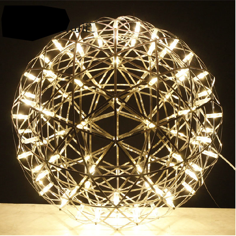designer stainless steel pendant light moooi raimond puts dimmable led firework light ball for restaurant living room 110-240v