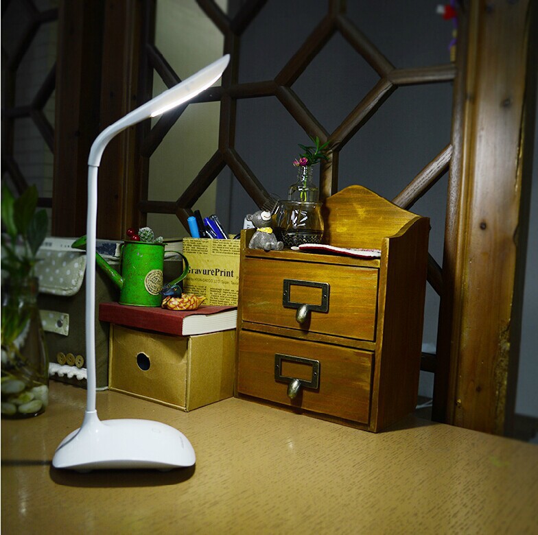 led touch on/off switch desk lamp children eye protection student study reading dimmer foldable rechargeable led table lamps